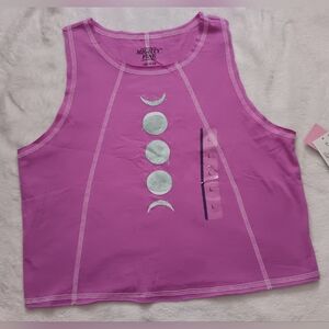 Moon phase woman's crop tank shirt multiple sizes